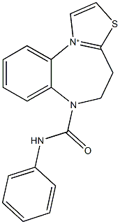 6-(anilinocarbonyl)-4H,5H,6H-[1,3]thiazolo[3,2-a][1,5]benzodiazepin-11-ium Structure