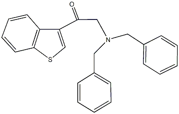 1-(1-benzothien-3-yl)-2-(dibenzylamino)ethanone,7723-54-8,结构式