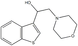 1-(1-benzothien-3-yl)-2-(4-morpholinyl)ethanol Structure