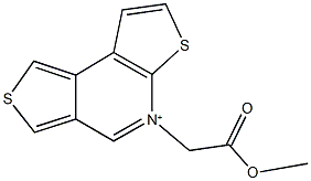 5-(2-methoxy-2-oxoethyl)dithieno[2,3-b:3,4-d]pyridin-5-ium Structure
