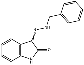 1H-indole-2,3-dione 3-(benzylhydrazone) 结构式