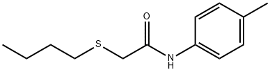2-(butylsulfanyl)-N-(4-methylphenyl)acetamide Structure
