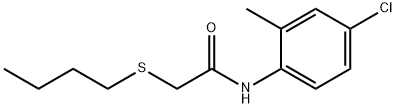 2-(butylsulfanyl)-N-(4-chloro-2-methylphenyl)acetamide Struktur