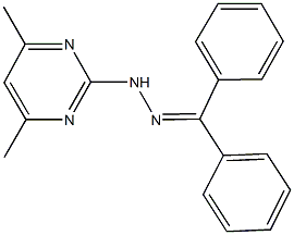 diphenylmethanone (4,6-dimethylpyrimidin-2-yl)hydrazone 结构式