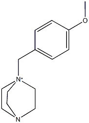 1-(4-methoxybenzyl)-4-aza-1-azoniabicyclo[2.2.2]octane,773821-48-0,结构式