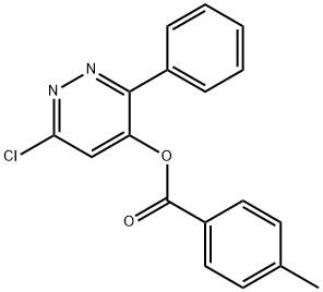 6-chloro-3-phenyl-4-pyridazinyl 4-methylbenzoate Structure