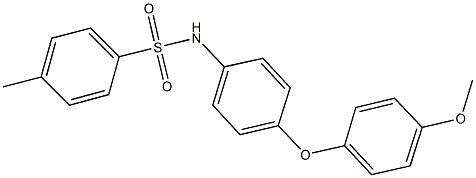 N-[4-(4-methoxyphenoxy)phenyl]-4-methylbenzenesulfonamide Struktur