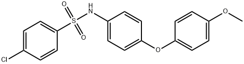 4-chloro-N-[4-(4-methoxyphenoxy)phenyl]benzenesulfonamide,774184-72-4,结构式