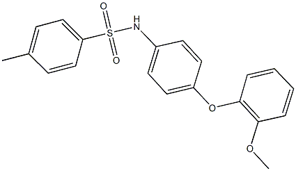 N-[4-(2-methoxyphenoxy)phenyl]-4-methylbenzenesulfonamide 化学構造式