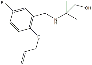 2-{[2-(allyloxy)-5-bromobenzyl]amino}-2-methyl-1-propanol Structure