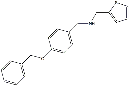 N-[4-(benzyloxy)benzyl]-N-(2-thienylmethyl)amine Structure