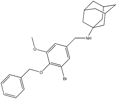 N-(1-adamantyl)-N-[4-(benzyloxy)-3-bromo-5-methoxybenzyl]amine Structure