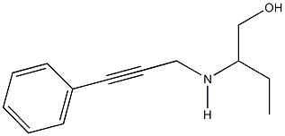 2-[(3-phenyl-2-propynyl)amino]-1-butanol 结构式