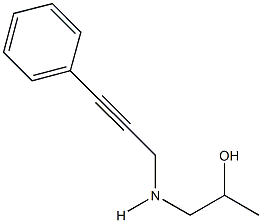 1-[(3-phenyl-2-propynyl)amino]-2-propanol Struktur