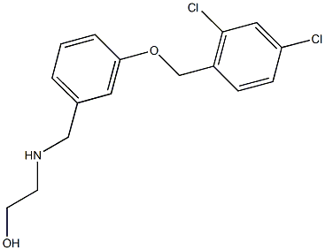 2-({3-[(2,4-dichlorobenzyl)oxy]benzyl}amino)ethanol Structure