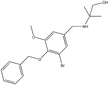 2-{[4-(benzyloxy)-3-bromo-5-methoxybenzyl]amino}-2-methyl-1-propanol,774193-44-1,结构式