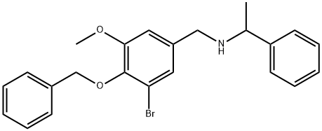 N-[4-(benzyloxy)-3-bromo-5-methoxybenzyl]-N-(1-phenylethyl)amine Struktur