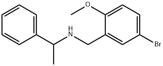 N-(5-bromo-2-methoxybenzyl)-N-(1-phenylethyl)amine Structure
