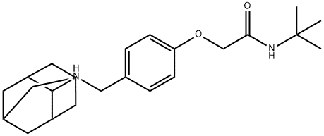 2-{4-[(2-adamantylamino)methyl]phenoxy}-N-(tert-butyl)acetamide Struktur