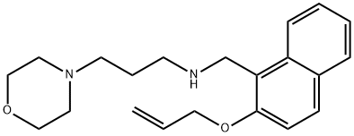 N-{[2-(allyloxy)-1-naphthyl]methyl}-N-[3-(4-morpholinyl)propyl]amine Struktur