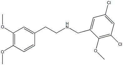 N-(3,5-dichloro-2-methoxybenzyl)-N-[2-(3,4-dimethoxyphenyl)ethyl]amine Structure