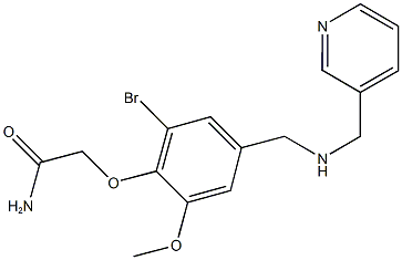 2-(2-bromo-6-methoxy-4-{[(3-pyridinylmethyl)amino]methyl}phenoxy)acetamide,774546-33-7,结构式
