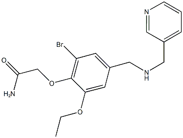 2-(2-bromo-6-ethoxy-4-{[(3-pyridinylmethyl)amino]methyl}phenoxy)acetamide,774546-35-9,结构式