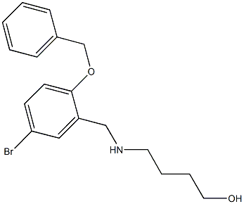 4-{[2-(benzyloxy)-5-bromobenzyl]amino}-1-butanol Structure