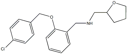 N-{2-[(4-chlorobenzyl)oxy]benzyl}-N-(tetrahydro-2-furanylmethyl)amine Structure