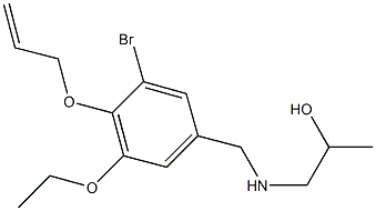 1-{[4-(allyloxy)-3-bromo-5-ethoxybenzyl]amino}-2-propanol,774547-05-6,结构式