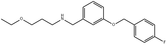 N-(3-ethoxypropyl)-N-{3-[(4-fluorobenzyl)oxy]benzyl}amine Struktur