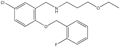 774547-25-0 N-{5-chloro-2-[(2-fluorobenzyl)oxy]benzyl}-N-(3-ethoxypropyl)amine