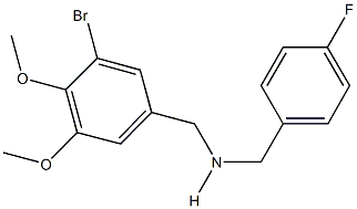 N-(3-bromo-4,5-dimethoxybenzyl)-N-(4-fluorobenzyl)amine Structure