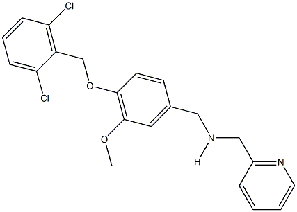 774550-93-5 N-{4-[(2,6-dichlorobenzyl)oxy]-3-methoxybenzyl}-N-(2-pyridinylmethyl)amine