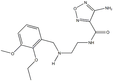 4-amino-N-{2-[(2-ethoxy-3-methoxybenzyl)amino]ethyl}-1,2,5-oxadiazole-3-carboxamide Struktur