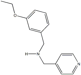 N-(3-ethoxybenzyl)-N-(4-pyridinylmethyl)amine Structure