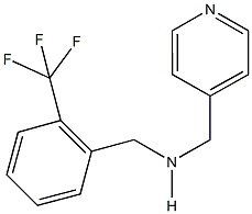 N-(4-pyridinylmethyl)-N-[2-(trifluoromethyl)benzyl]amine Structure