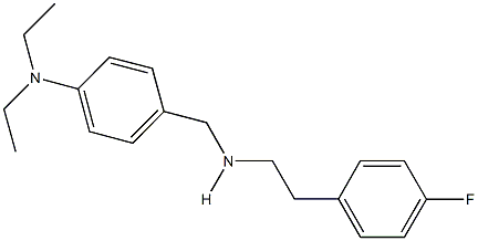 N-[4-(diethylamino)benzyl]-N-[2-(4-fluorophenyl)ethyl]amine Structure