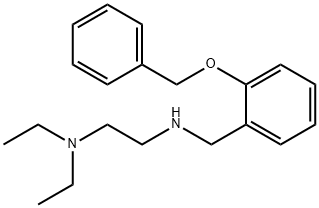 N-[2-(benzyloxy)benzyl]-N-[2-(diethylamino)ethyl]amine Struktur