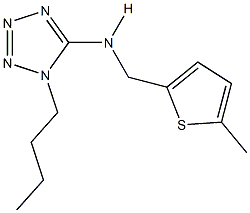 N-(1-butyl-1H-tetraazol-5-yl)-N-[(5-methyl-2-thienyl)methyl]amine Structure