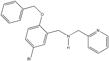 N-[2-(benzyloxy)-5-bromobenzyl]-N-(2-pyridinylmethyl)amine Structure