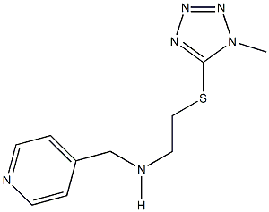 2-[(1-methyl-1H-tetraazol-5-yl)sulfanyl]-N-(4-pyridinylmethyl)ethanamine,774552-95-3,结构式