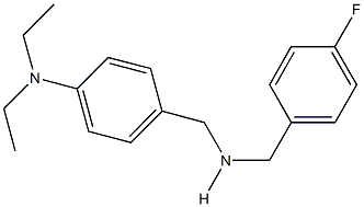 N-[4-(diethylamino)benzyl]-N-(4-fluorobenzyl)amine Structure