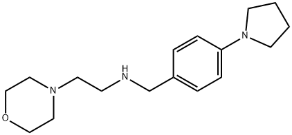 2-(4-morpholinyl)-N-[4-(1-pyrrolidinyl)benzyl]ethanamine Structure