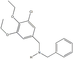 N-benzyl-N-(3-chloro-4,5-diethoxybenzyl)amine Structure