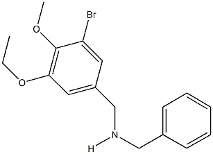 N-benzyl-N-(3-bromo-5-ethoxy-4-methoxybenzyl)amine Struktur