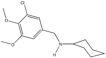 N-(3-chloro-4,5-dimethoxybenzyl)-N-cyclohexylamine Structure