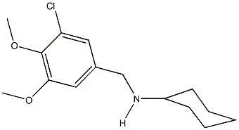 N-(3-chloro-4,5-dimethoxybenzyl)-N-cyclohexylamine 化学構造式