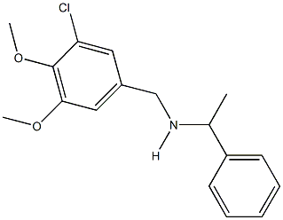N-(3-chloro-4,5-dimethoxybenzyl)-N-(1-phenylethyl)amine,774554-22-2,结构式