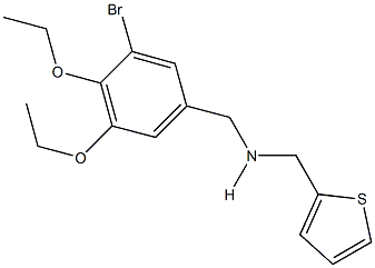 N-(3-bromo-4,5-diethoxybenzyl)-N-(2-thienylmethyl)amine 化学構造式